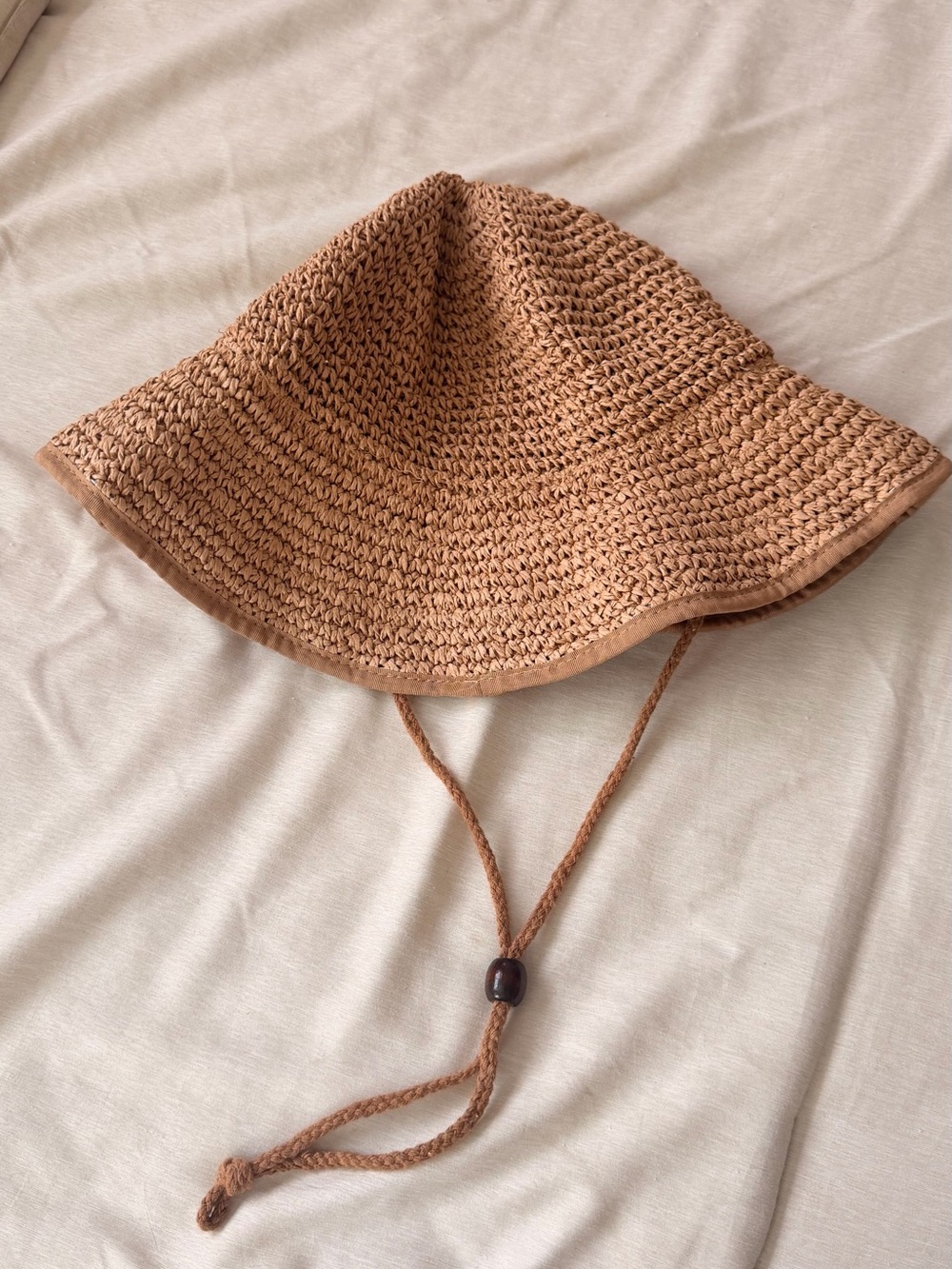 EINSKEY Tan Woven Bucket Hat M/L - Fits like S/M